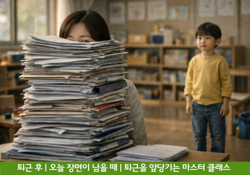 "교사다움은 아이에게 집중할 시간을 '남기는' 힘입니다" 