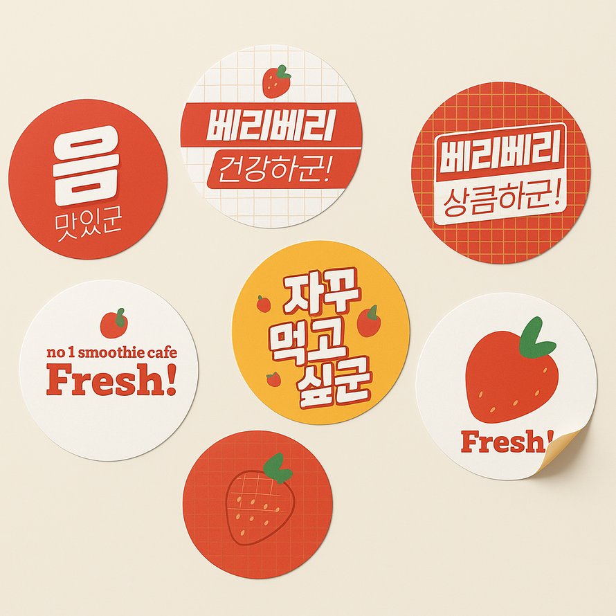 스티커(코팅) 패키지 디자인