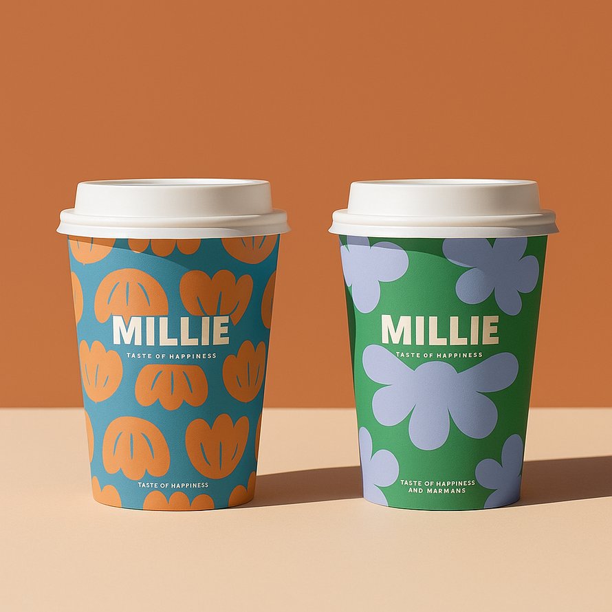 종이컵(인쇄) 패키지 디자인