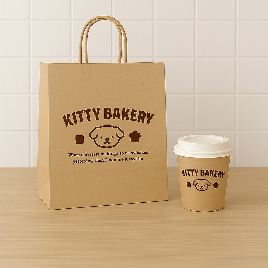 쇼핑백(크라프트) 패키지 디자인