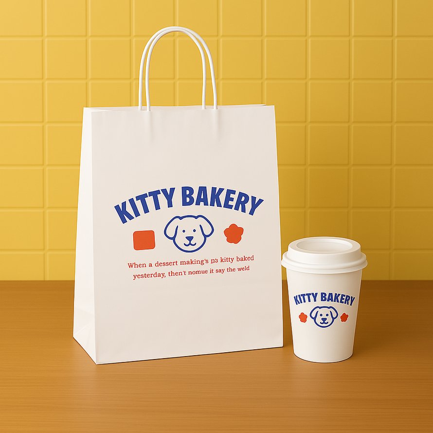 쇼핑백(화이트) 패키지 디자인