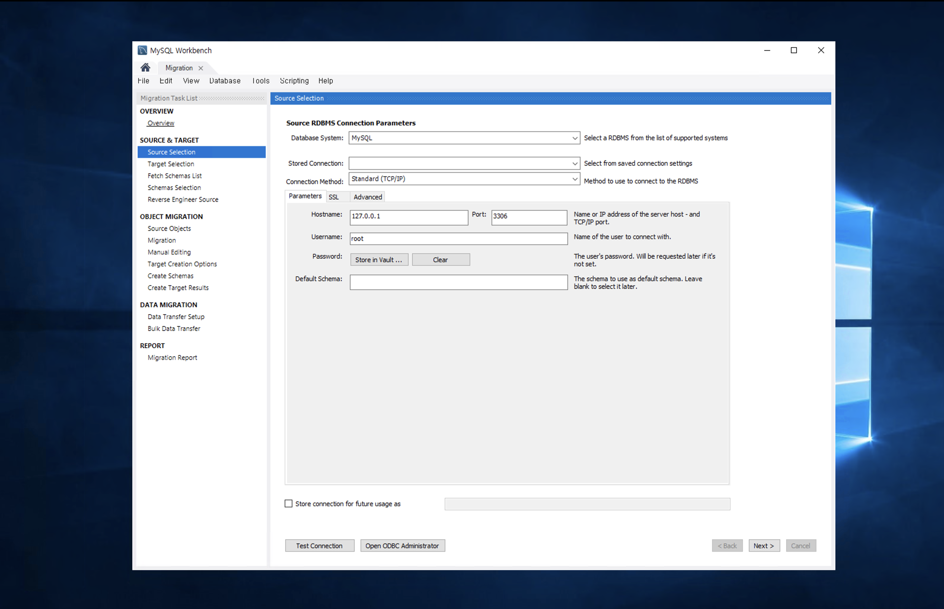 MySQL Workbench 데이터 마이그레이션 진행